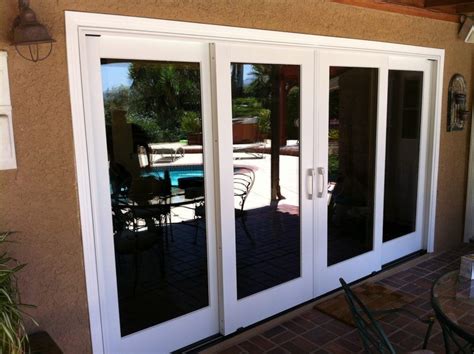 12' wide sliding glass doors.